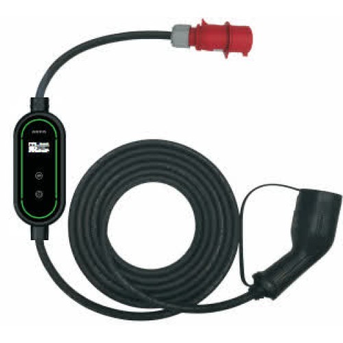 11kW 16A 400V Mobile Portable EV Charger Type 2 With Red CEE Plugs 11kW 16A 400V Mobile Portable EV Charger Type 2 With Red CEE Plugs