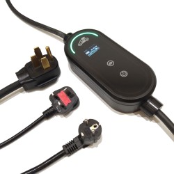 IP67 Type B Protection Smart Portable EV Charger 16A 3.6kW With Temperature Sensor