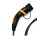 TPU material TUV Certification 16a 1 Phase Orange Type 2 ev charging wire Cable Electric Car Charging Cables Extension