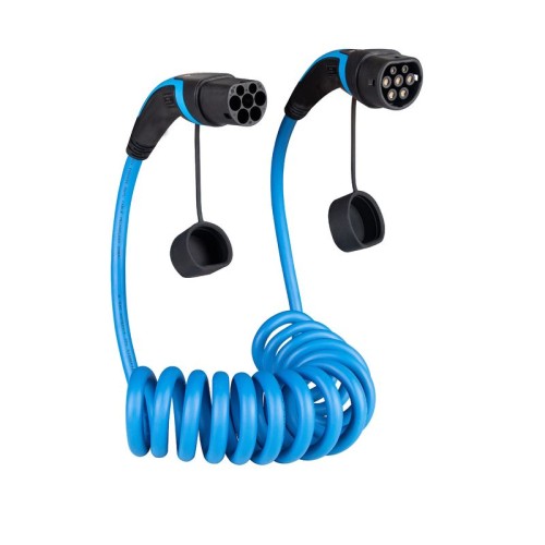Halogen-free long durable TPU electric vehicle charging cables 32A 1phase 7.6kW Type2 to type 2  ev cables