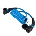 Halogen-free long durable TPU electric vehicle charging cables 32A 1phase 7.6kW Type2 to type 2  ev cables