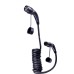electric vehicle chargers 32amp 3 Phase 22KW IEC 62196-2 type 2 ev charging coiled cable electric vehicle chargers 32amp 3 Phase 22KW IEC 62196-2 type 2 ev charging coiled cable