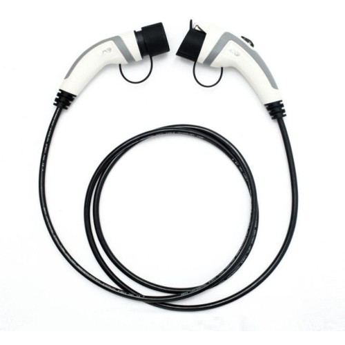 White 16A 1 Phase EV Charger Extension Cord For Car Charger Flexible Duranble
