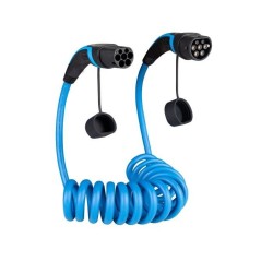 1 phase Electric Car Cable 16A Spiral Type 2 to Type 2 EV Charging Cable