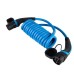 1 phase Electric Car Cable 16A Spiral Type 2 to Type 2 EV Charging Cable
