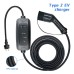 50Hz / 60Hz IP54 Portable EV Charger Type 2 With 3 Pin Plug 50Hz / 60Hz IP54 Portable EV Charger Type 2 With 3 Pin Plug