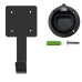 IEC62196 Type 2 EV Plug Holder Black Steel With Cable Management