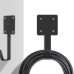 IEC62196 Type 2 EV Plug Holder Black Steel With Cable Management