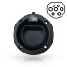 IEC62196 Type 2 EV Plug Holder Black Steel With Cable Management