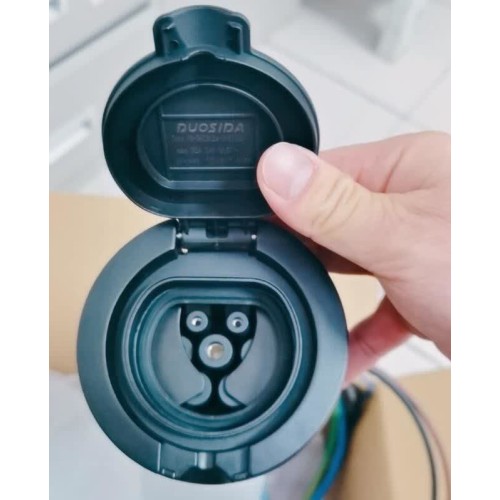 IP55 7kW Type 2 Female Socket TUV CE Certification With Shutter