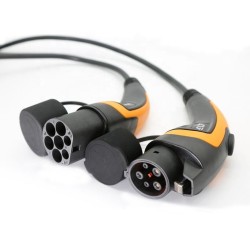 Type 1 To Type 2 5m Electric Vehicle Charging Cord With IEC 62196 Type 2 Connector