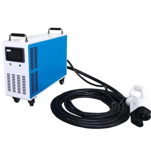 DC Fast Quick 15KW 38A Portable EV Charger IP43 Protection grade TPU Material