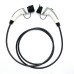 TUV Type 1 To Type 2 16A TPU EV Charger Cable White Cladding