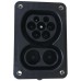 IEC 62196-3 CCS Type 2 EV Socket 200A 1000V DC Fast Charging Inlet