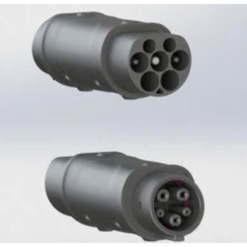 32A Type 1 To Type 2 Charging Adapter