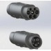 32A Type 1 To Type 2 Charging Adapter