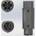 32A Type 1 To Type 2 Charging Adapter
