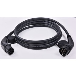 32A 3 Phase Type 2 Car Charging Cable 5m Grey Cladding Cable