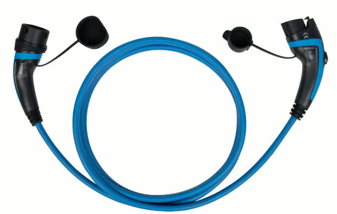 16A 250V Type 1 To Type 2 EV Charging Cable 0