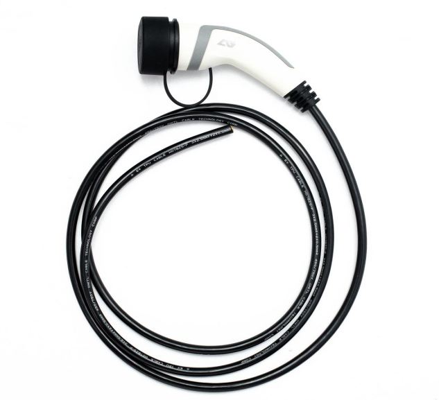 White 16A 1 Phase EV Charger Extension Cord For Car Charger Flexible Duranble 3