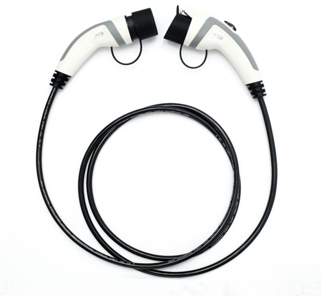 White 16A 1 Phase EV Charger Extension Cord For Car Charger Flexible Duranble 4