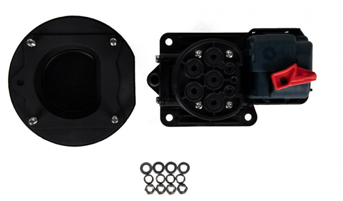 IEC 62196-2 EV Charging Accessories Type 2 Female Socket With Hella Lock 3