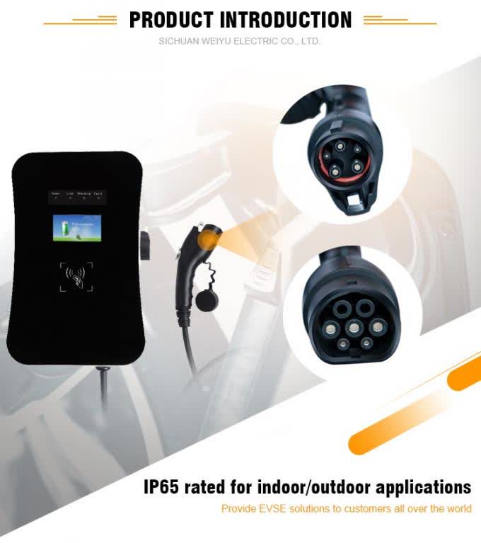 11kw 380V 32A AC EV Charging Station Fast Charging IEC 62196-2 Type2 Connector 0
