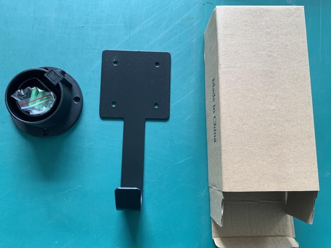 IEC62196 Type 2 EV Plug Holder Black Steel With Cable Management 3