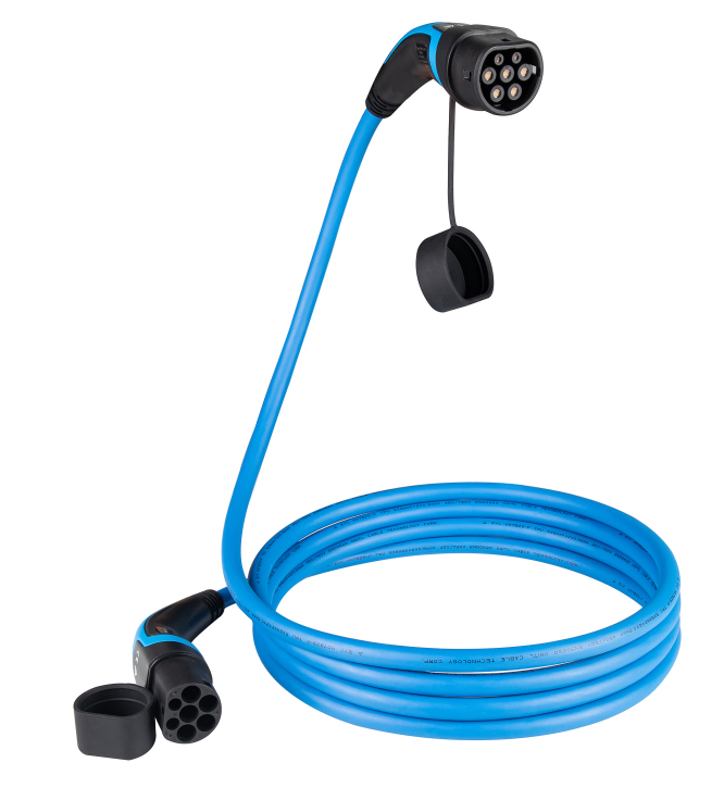 32A 250V 7kW Type 2 To Type 2 EV Charging Cable Standard Grounding 0