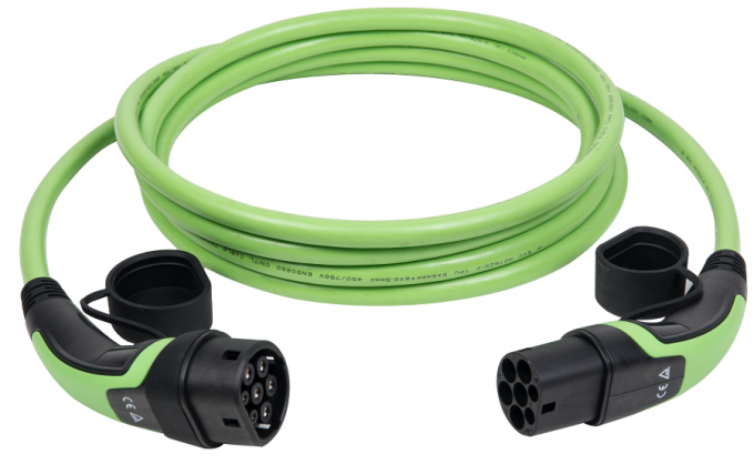 RoHs TUV CE Type 2 To Type 2 EV Charging Cable OEM Length Standard Grounding 0