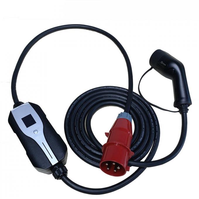 SAE J1772 Type 1 Portable Level 2 EV Charger EVSE Switchable With CEE Plug 0
