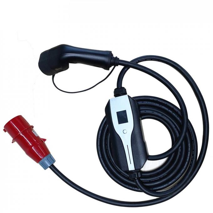 SAE J1772 Type 1 Portable Level 2 EV Charger EVSE Switchable With CEE Plug 1