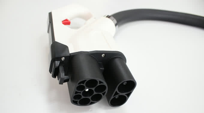 1000V 150A DC CCS Combo 2 To CCS Combo 1 Adapter with 0.3m Length Cable 0