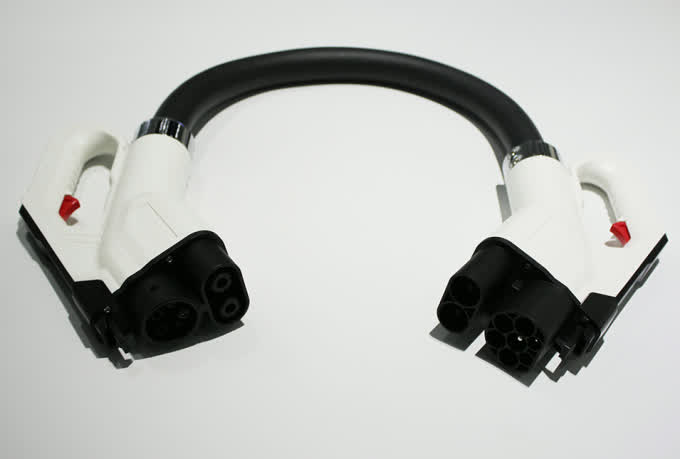 1000V 150A DC CCS Combo 2 To CCS Combo 1 Adapter with 0.3m Length Cable 1