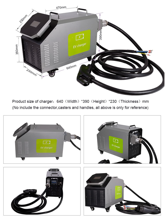New CCS CHAdeMO GBT portable 380V 3 phase 30kw dc vehicle ev car electric car charger 0