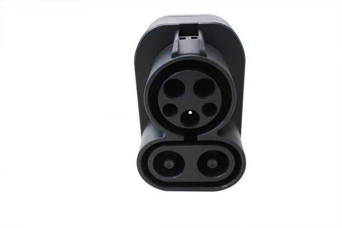 125A 500V EV Charging Cable Adapter CCS2 TO CCS1 Adapter Black 0