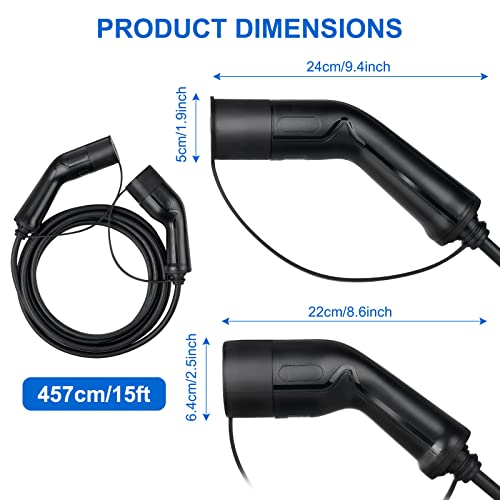EV car charger plug OEM Type2 to Type2 16A-32A EV charging Cables TUV CE Certified TPU material, IP55 waterproof 3